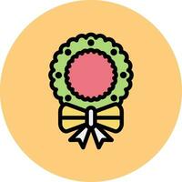 Wreath Vector Icon Design Illustration