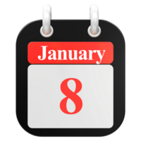 Symbol Kalender 3d Rendern png