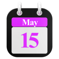 icon calendar 3D Rendering png