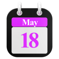 Symbol Kalender 3d Rendern png