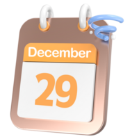 icône calendrier 3d le rendu png