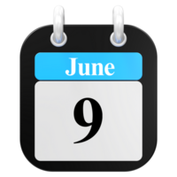 icon calendar 3D Rendering png