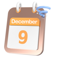 icoon kalender 3d renderen png