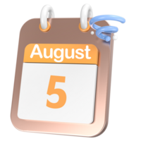 icon calendar 3D Rendering png