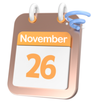 icona calendario 3d interpretazione png