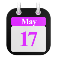 icon calendar 3D Rendering png