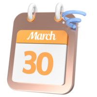 Symbol Kalender 3d Rendern png