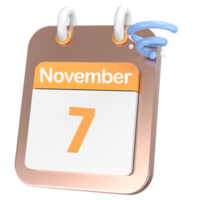 icône calendrier 3d le rendu png