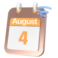 Symbol Kalender 3d Rendern png