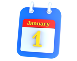 icoon kalender 3d renderen png