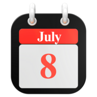 Symbol Kalender 3d Rendern png