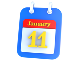 icon calendar 3D Rendering png