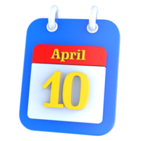 icoon kalender 3d renderen png