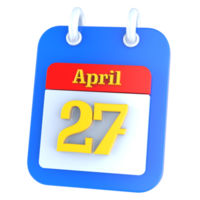 Symbol Kalender 3d Rendern png