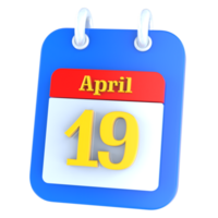 Symbol Kalender 3d Rendern png