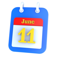 icon calendar 3D Rendering png