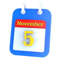 Symbol Kalender 3d Rendern png