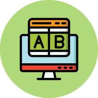 Ab testing Vector Icon Design Illustration