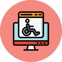 Accessability Vector Icon Design Illustration