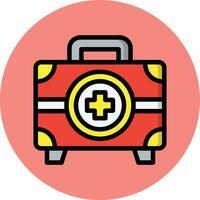 médico caja vector icono diseño ilustración