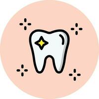 Clean Tooth Vector Icon Design Illustration