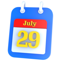 Symbol Kalender 3d Rendern png