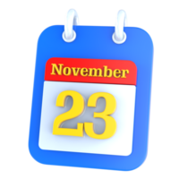 icoon kalender 3d renderen png