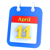 icoon kalender 3d renderen png