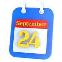 icon calendar 3D Rendering png