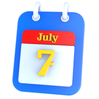 icoon kalender 3d renderen png