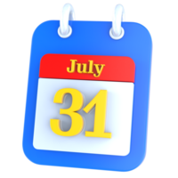 Symbol Kalender 3d Rendern png