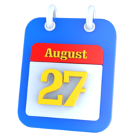 icoon kalender 3d renderen png