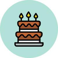 Cake Vector Icon Design Illustration