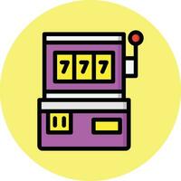 Slot Machine Vector Icon Design Illustration