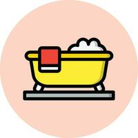 Bathtub Vector Icon Design Illustration