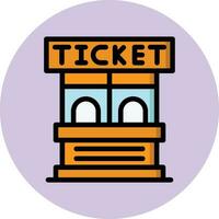 Ticket Office Vector Icon Design Illustration