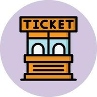 Ticket Office Vector Icon Design Illustration