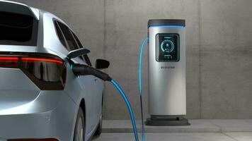 EV Charging Station, Clean energy filling technology, Electric car charging video