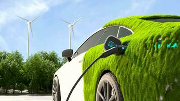 EV Charging Station, Clean energy filling technology, Electric car charging video