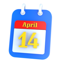 Symbol Kalender 3d Rendern png