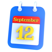 icoon kalender 3d renderen png