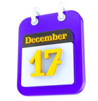 diciembre calendario 3d día 17 png