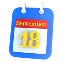 icoon kalender 3d renderen png