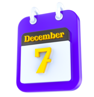 diciembre calendario 3d día 7 7 png