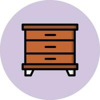 Cabinet Vector Icon Design Illustration