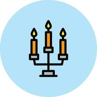 Candles Vector Icon Design Illustration