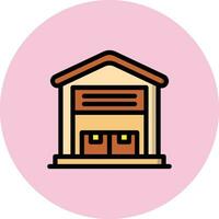 Warehouse Vector Icon Design Illustration