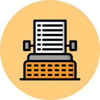 Typewriter Vector Icon Design Illustration