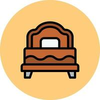 Bed Vector Icon Design Illustration