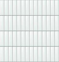 Seamless pattern with modern vertical rectangular white tiles. Realistic texture. Vector illustration.